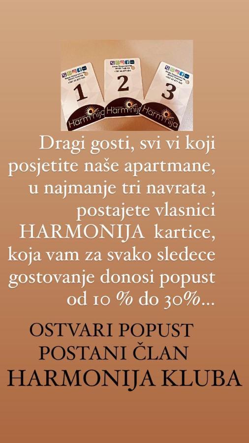 Harmonija 1 Διαμέρισμα Τρέμπινιε Εξωτερικό φωτογραφία
